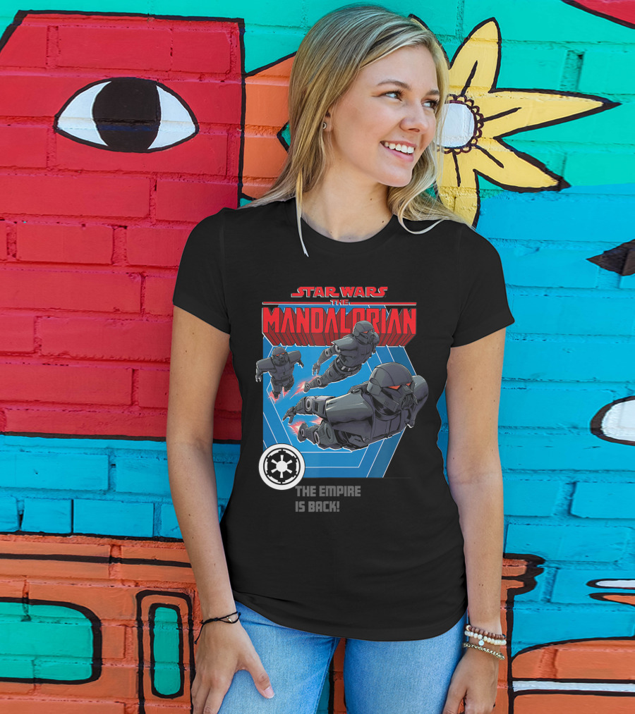Star Wars The Mandalorian The Empire Is Back Bounty Hunter Stormtroopers T-Shirt