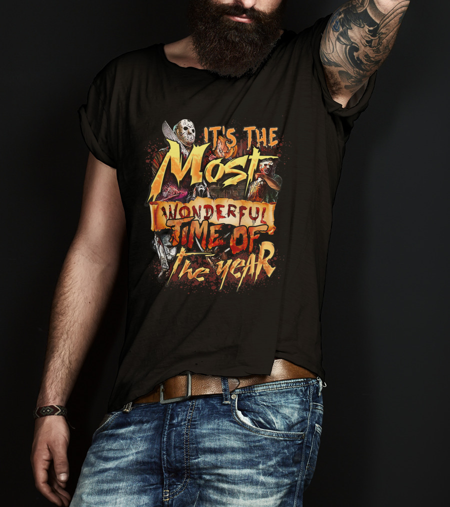 It's The Most Wonderful Time Of The Year Horror Character Movie Halloween T-Shirt