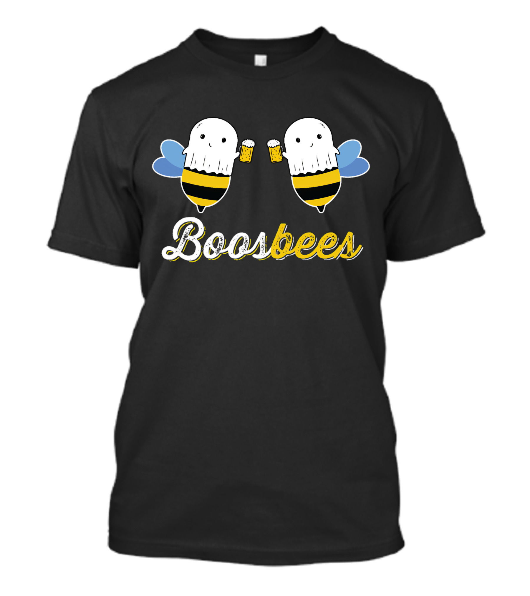 Boosbees Cute Cartoon Bees Cheers With Beer Glasses T-Shirt