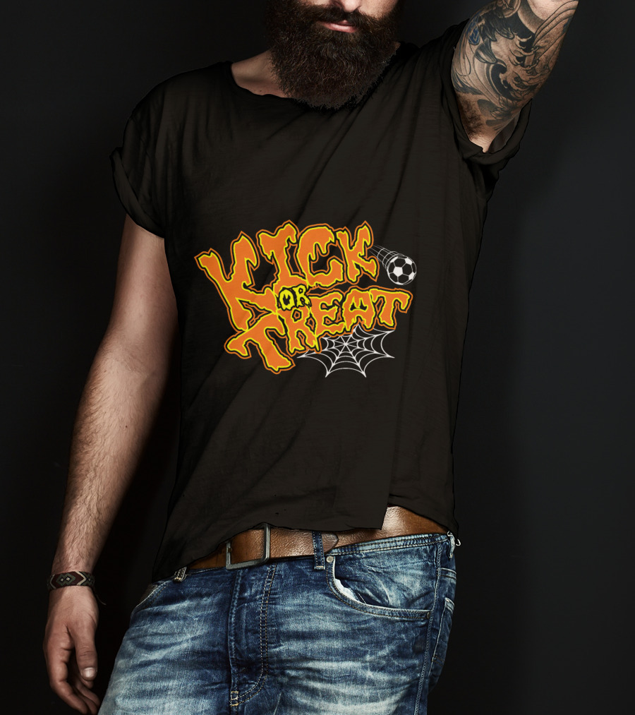 Kick Or Treat Halloween Soccer T-Shirt