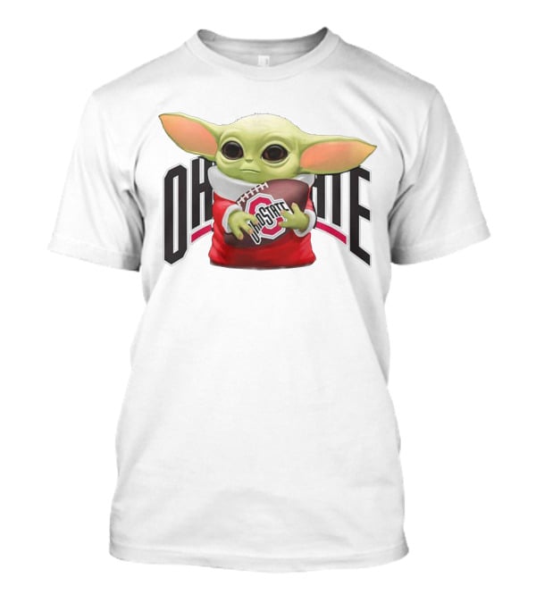 Baby Yoda Ohio State Football T-Shirt