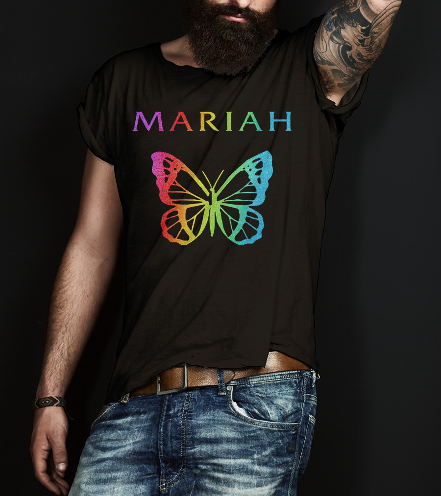 Mariah Carey Butterfly Rainbow Merch T-Shirt