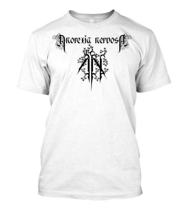Anorexia Nervosa AN Symbol Floral Gothic T-Shirt