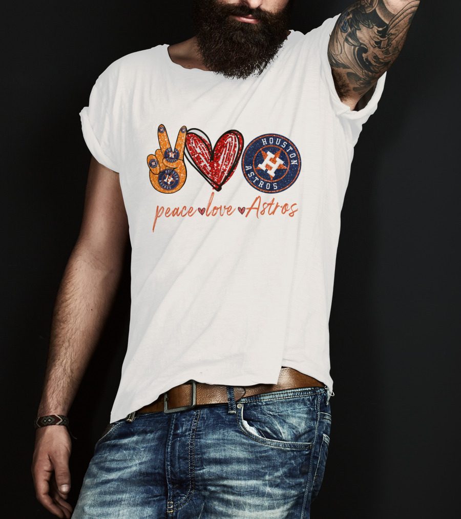 Peace Love Houston Astros T-Shirt