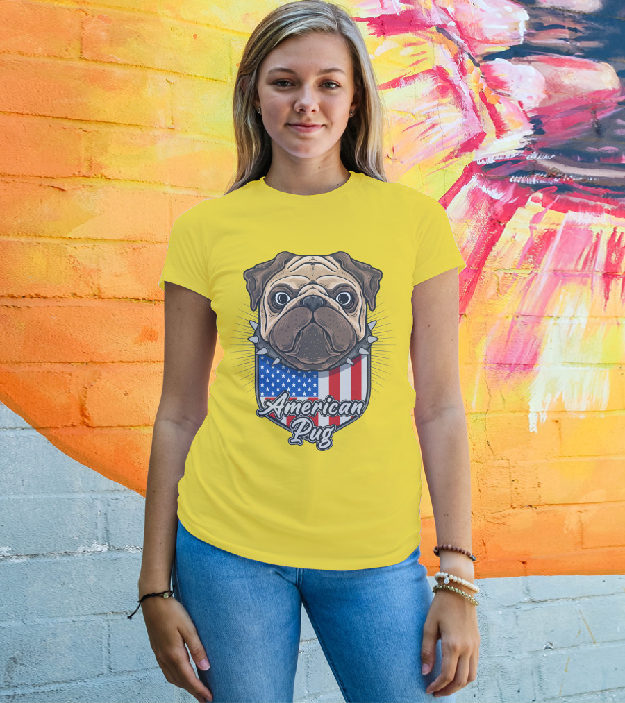 American Pug Bulldog USA T-Shirt