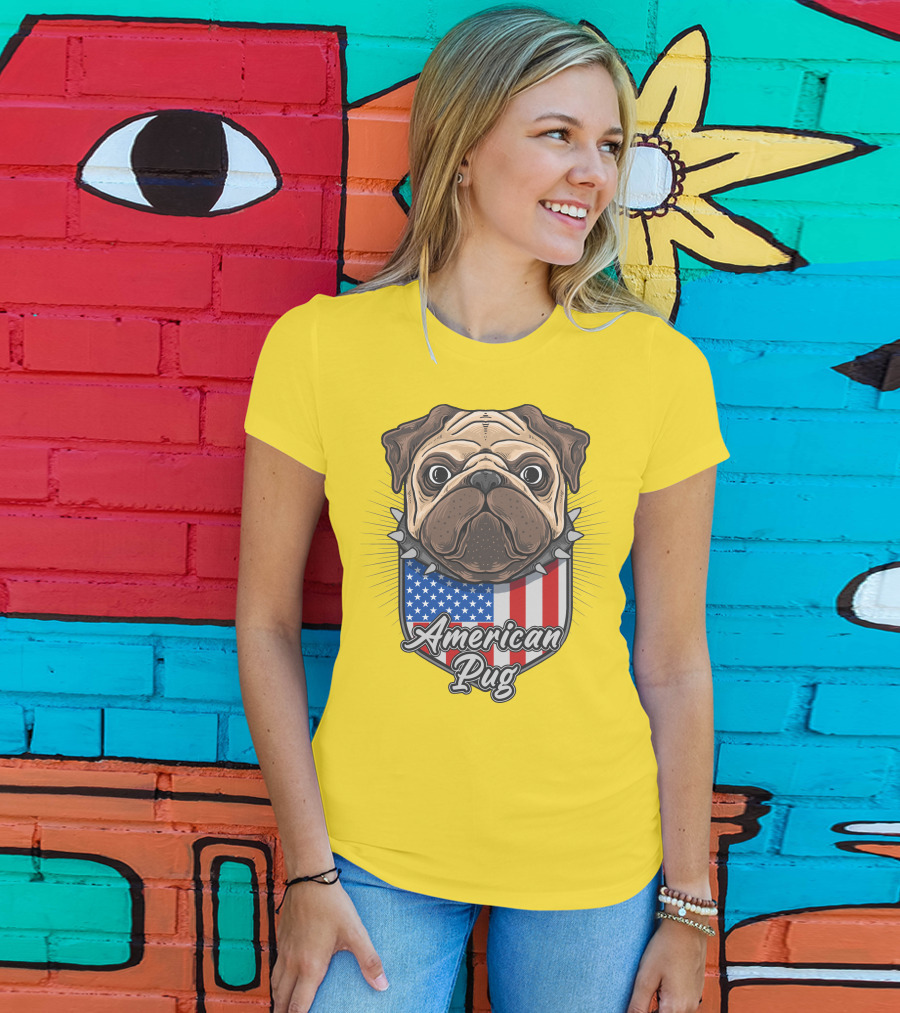 American Pug Bulldog USA T-Shirt