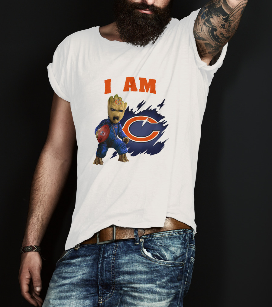 I Am Groot Chicago Bears Football C T-Shirt