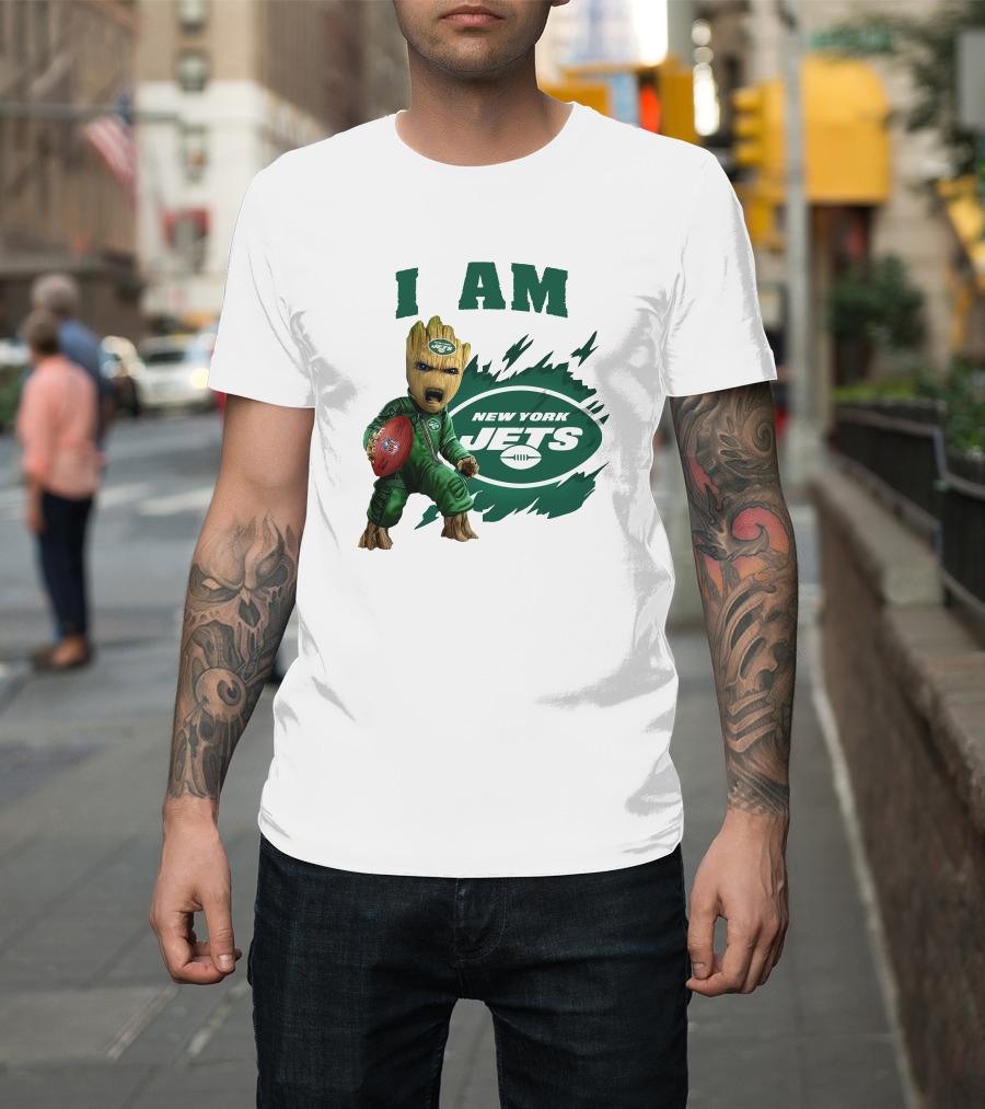 I Am Groot New York Jets Football Character T-Shirt
