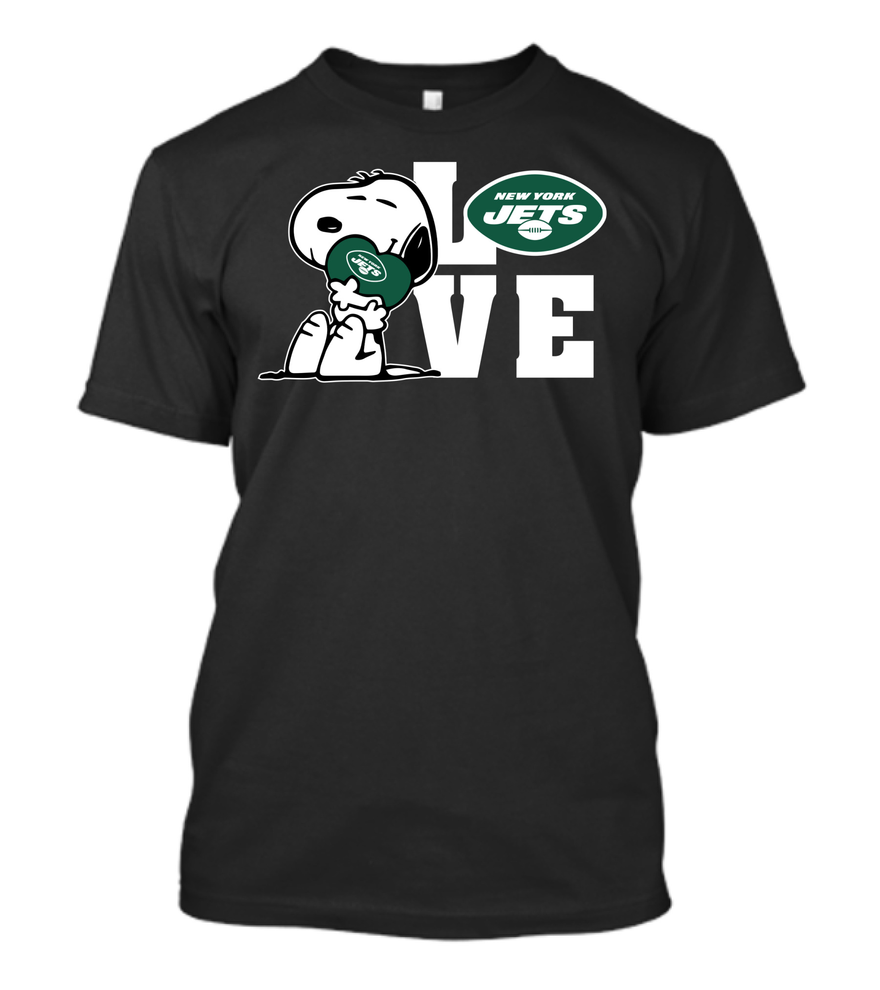 Snoopy Love New York Jets Football T-Shirt