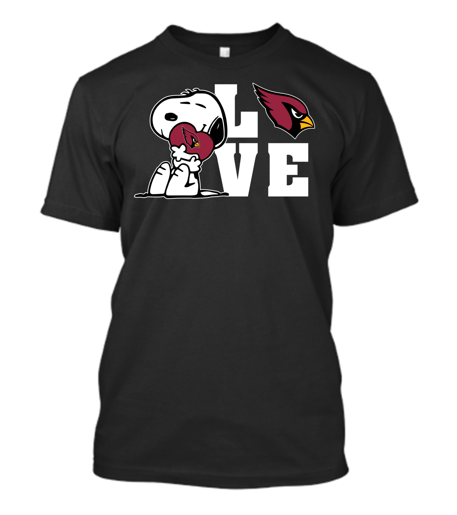 Snoopy Love Arizona Cardinals Football T-Shirt