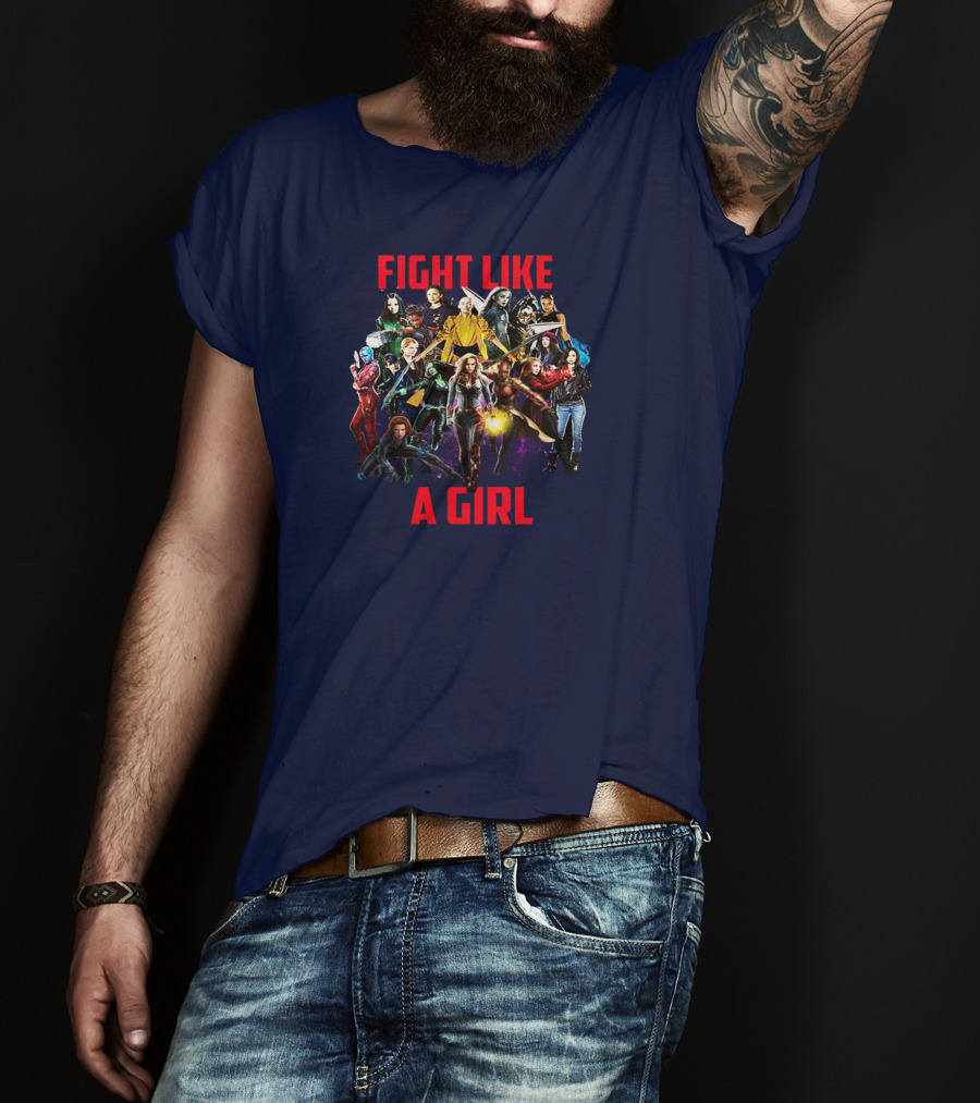 FIGHT LIKE A GIRL Marvel Heroes Empowerment Ensemble T-Shirt