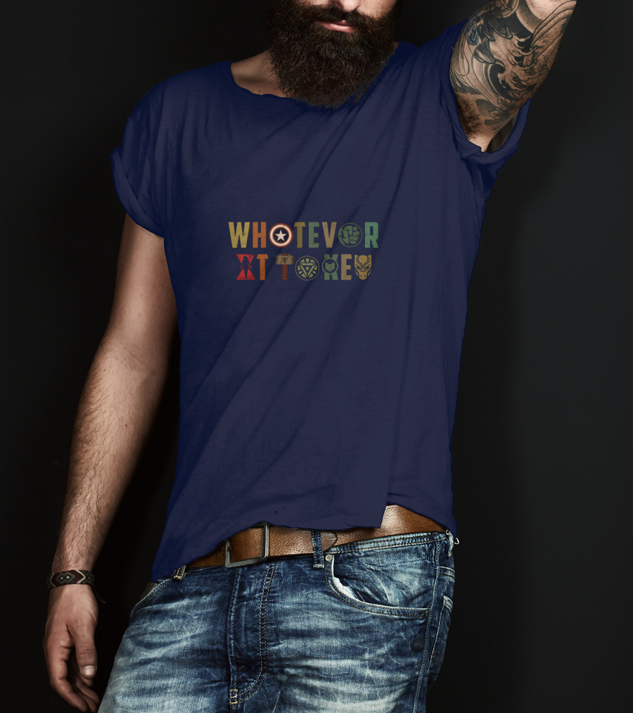 Whatever It Takes Avengers Symbols Captain America Iron Man Thor Hulk Black Panther T-Shirt