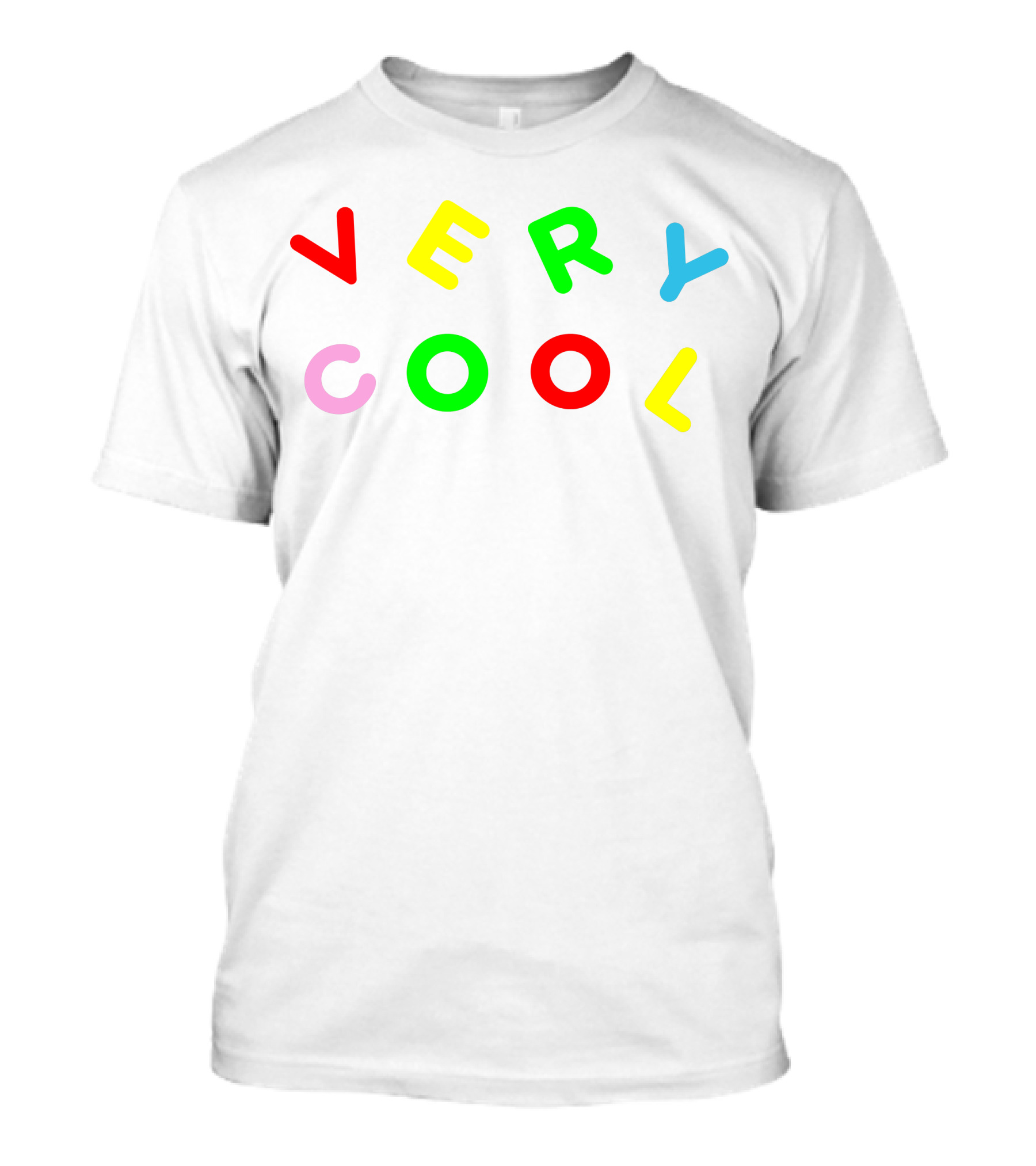 Very Cool Colorful Block Letters T-Shirt