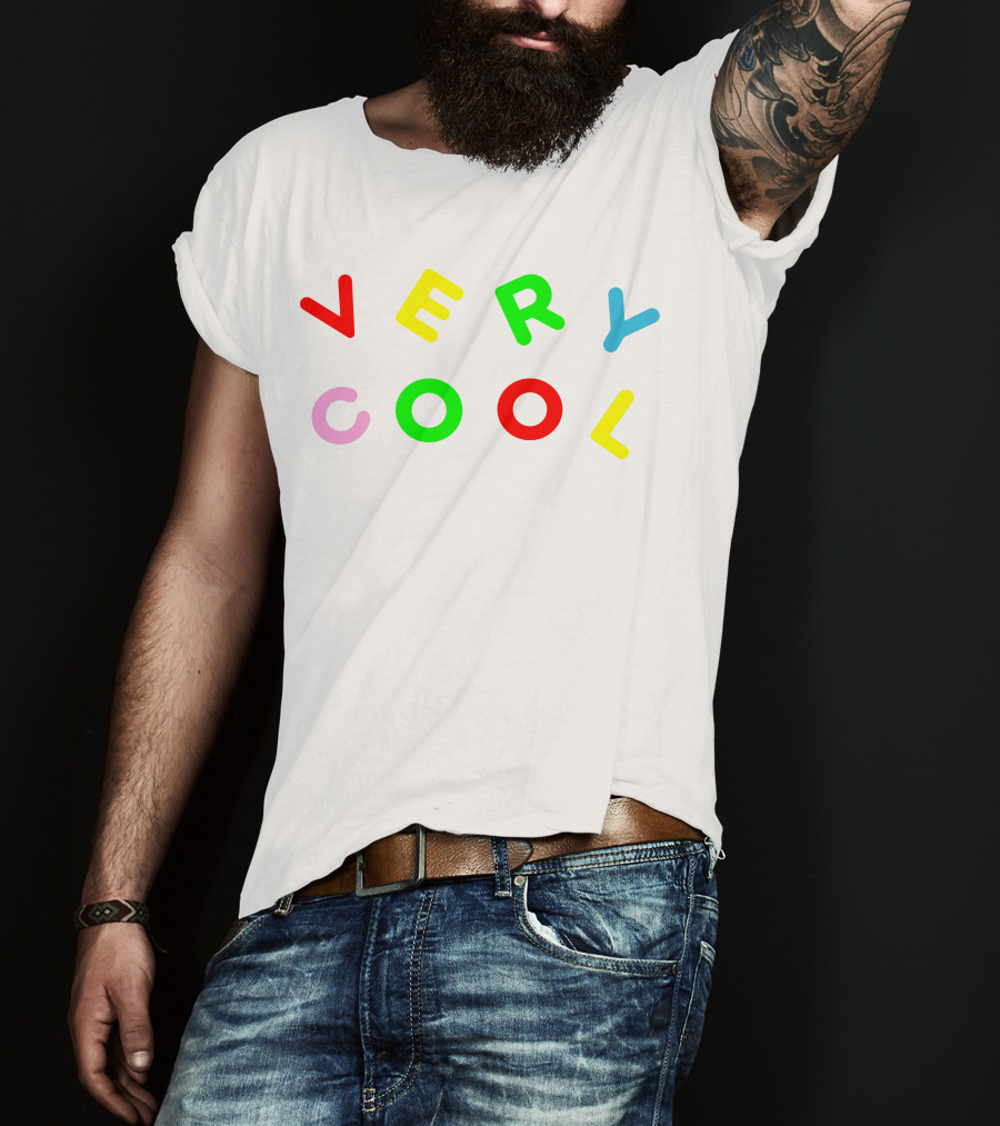 Very Cool Colorful Block Letters T-Shirt