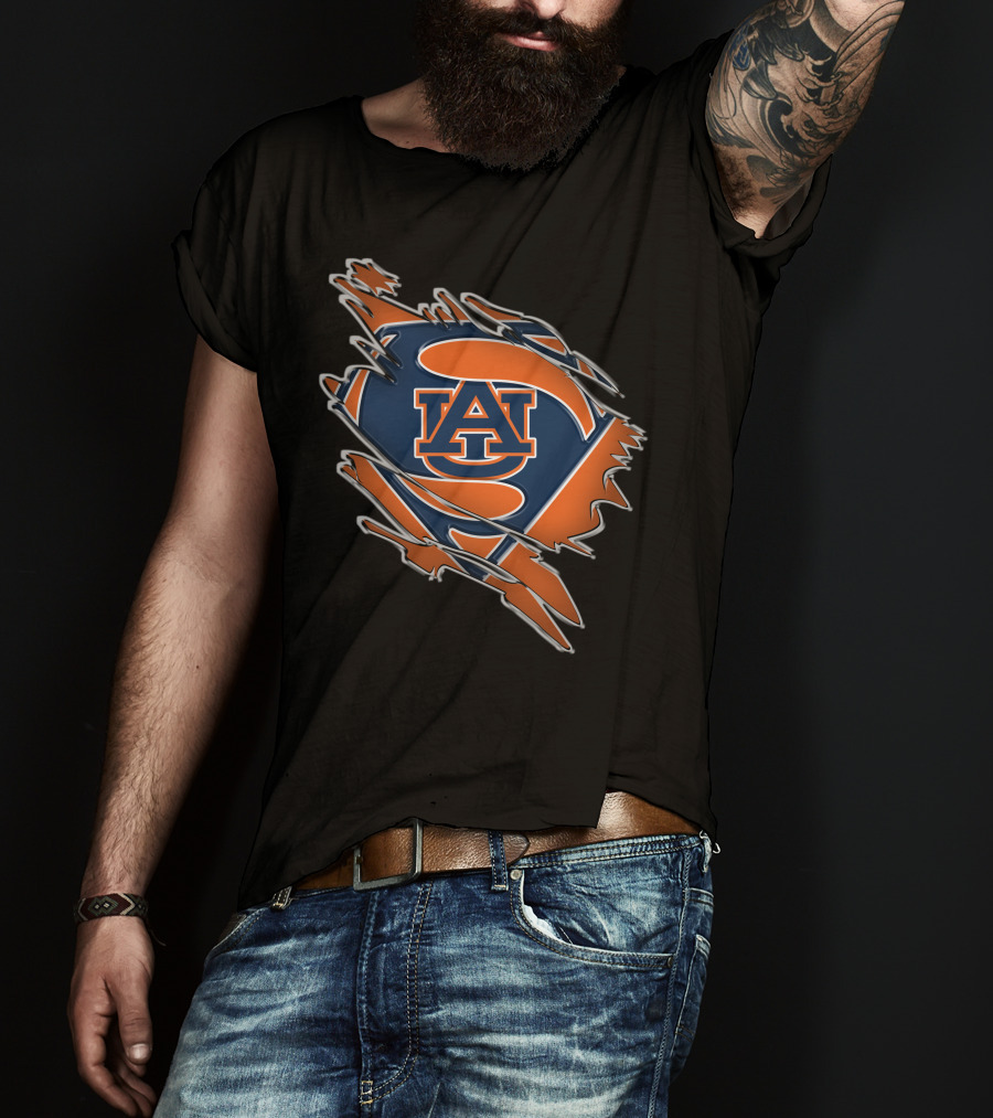 Auburn Tigers AU Superman T-Shirt