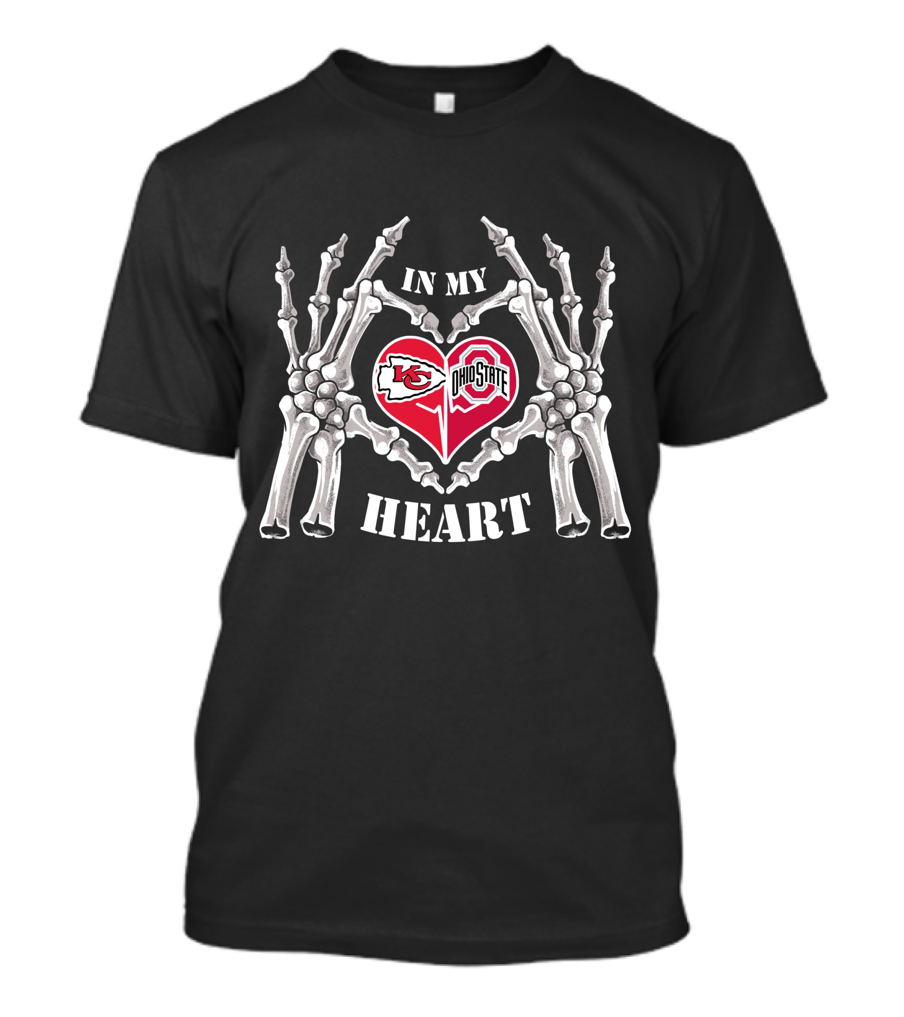 Kansas City Chiefs Ohio State Buckeyes In My Heart T-Shirt