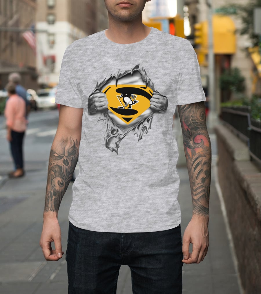 Pittsburgh Penguins Super Logo Symbol Breakthrough T-Shirt