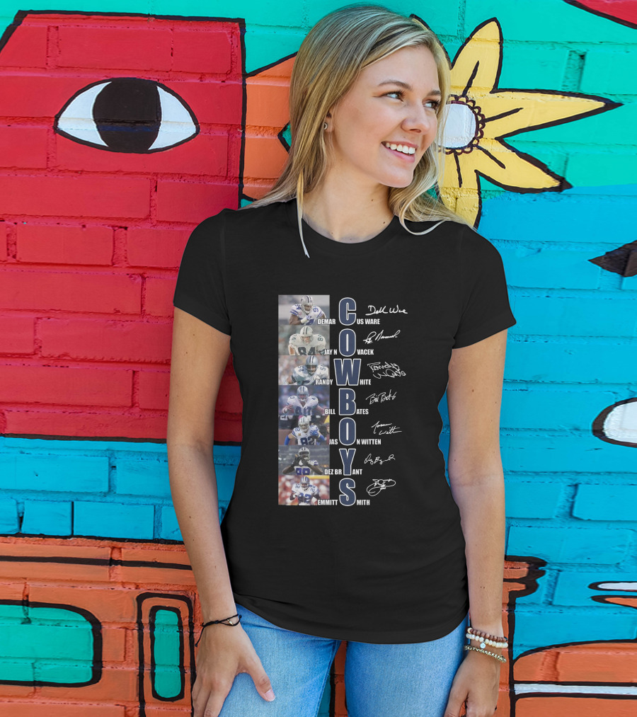 Cowboys Demar Ware Jay Novacek Randy White Bill Bates Jason Witten Dez Bryant Emmitt Smith T-Shirt