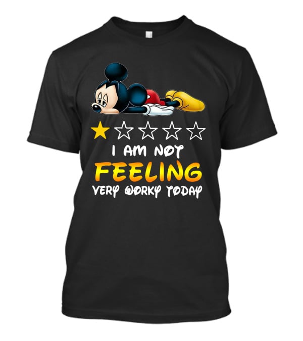 Mickey Mouse One Star Feeling Very Worky Today T-Shirt