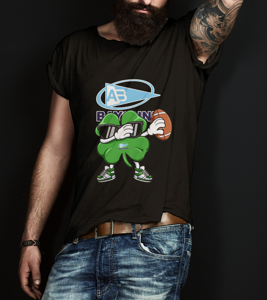 Aviron Bayonnais Bayonne AB Logo Football Clover Sunglasses T-Shirt
