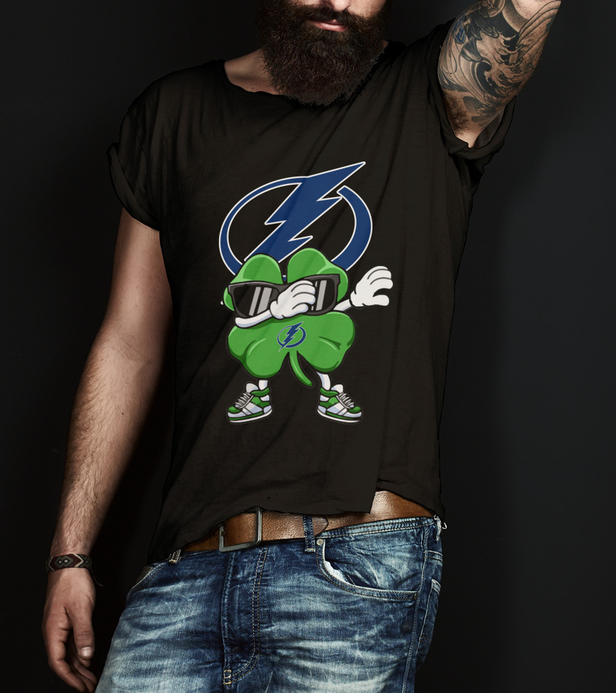 Tampa Bay Lightning Dabbing Shamrock T-Shirt