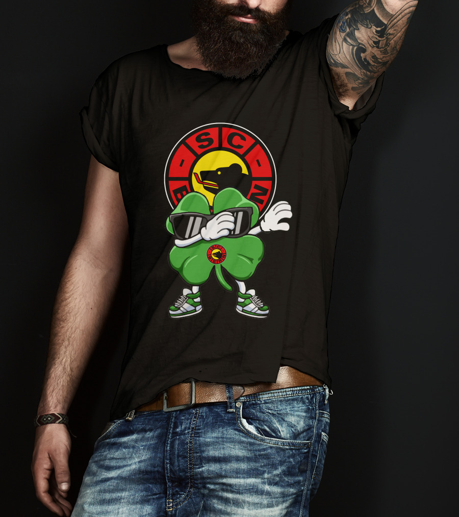 SC Bern Cool Clover Mascot With Sunglasses And Bear T-Shirt