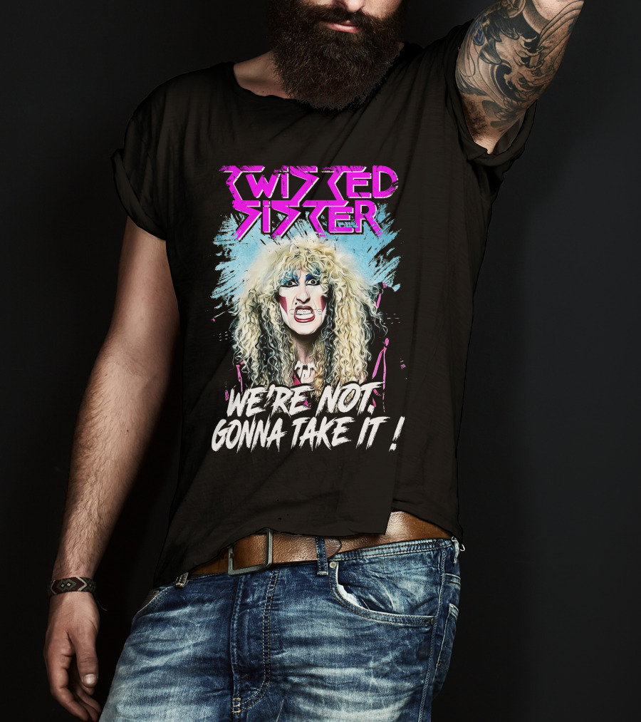 Twisted Sister We're Not Gonna Take It 80s Rock Band T-Shirt