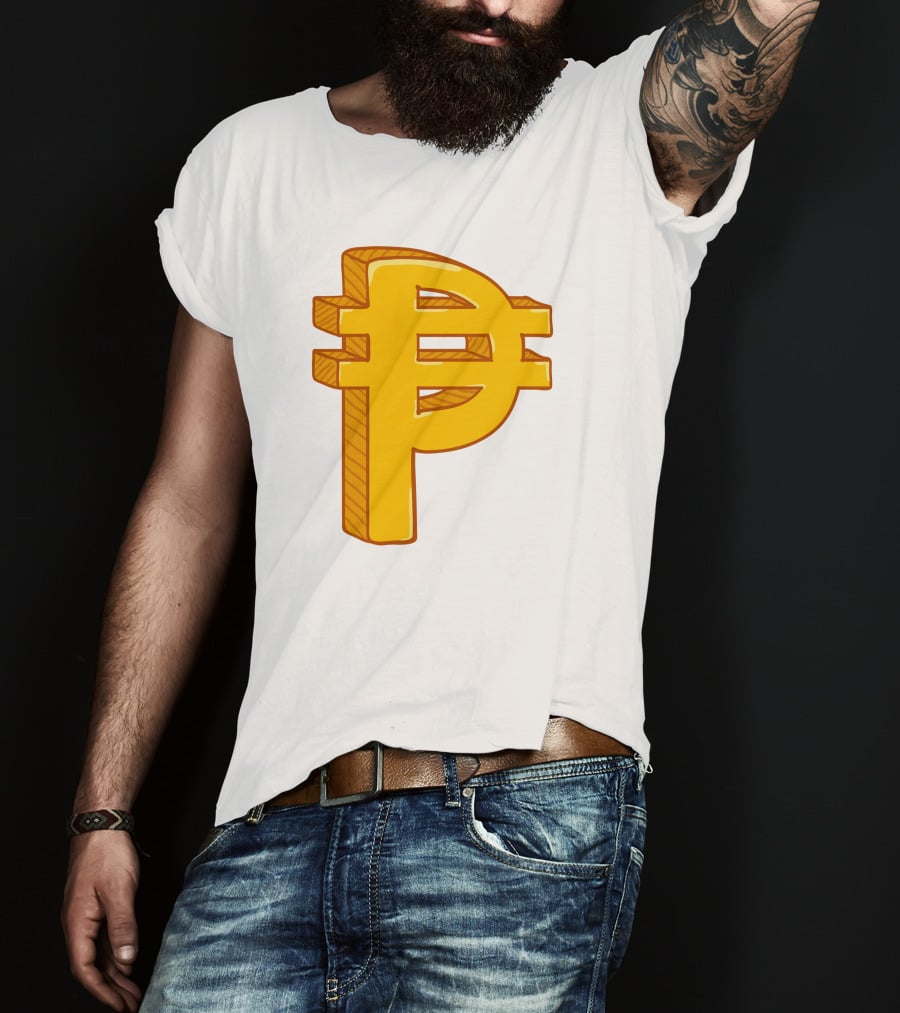 Peso Currency Symbol Philippines Gold T-Shirt