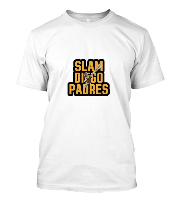 Slam Diego Padres Baseball Batting Comic T-Shirt