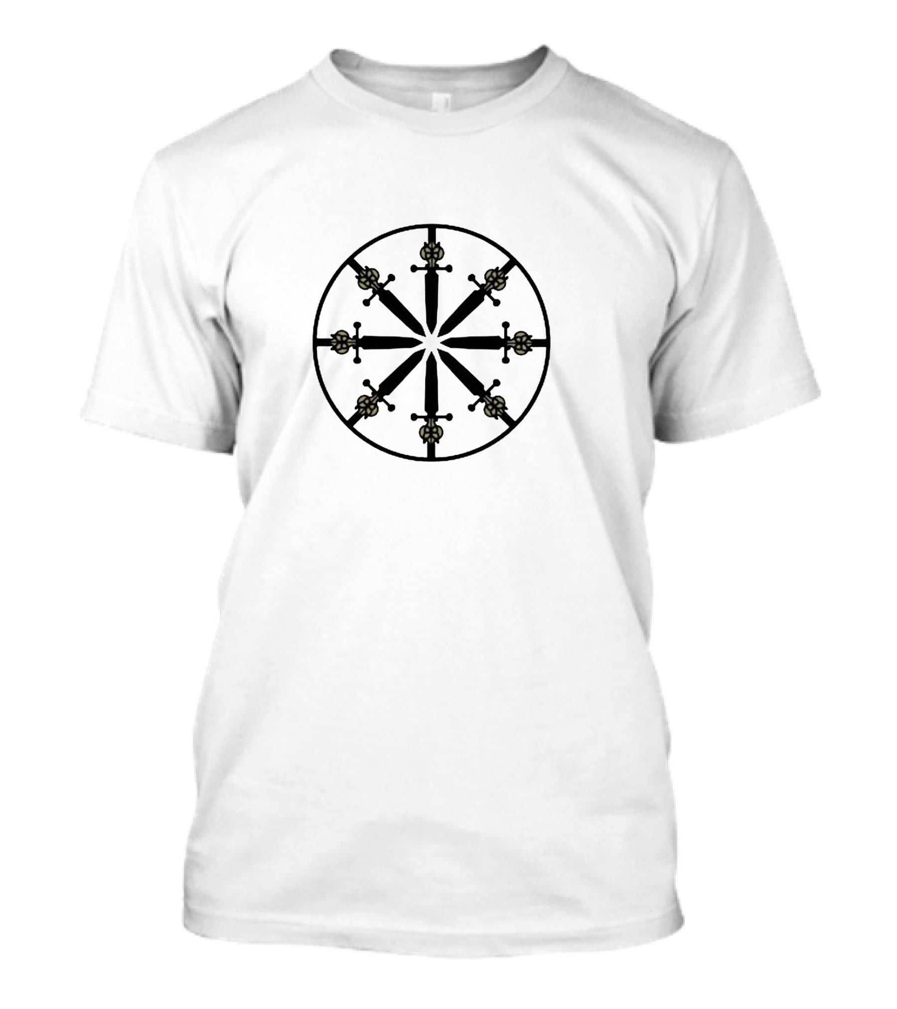 Jantsen Crossed Swords Wheel Emblem T-Shirt