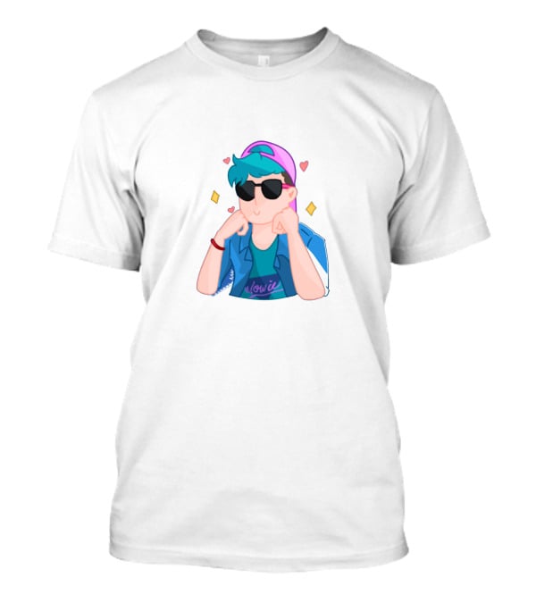CrankGameplays Blue Jacket Pink Cap Sunglasses YouTube Persona T-Shirt