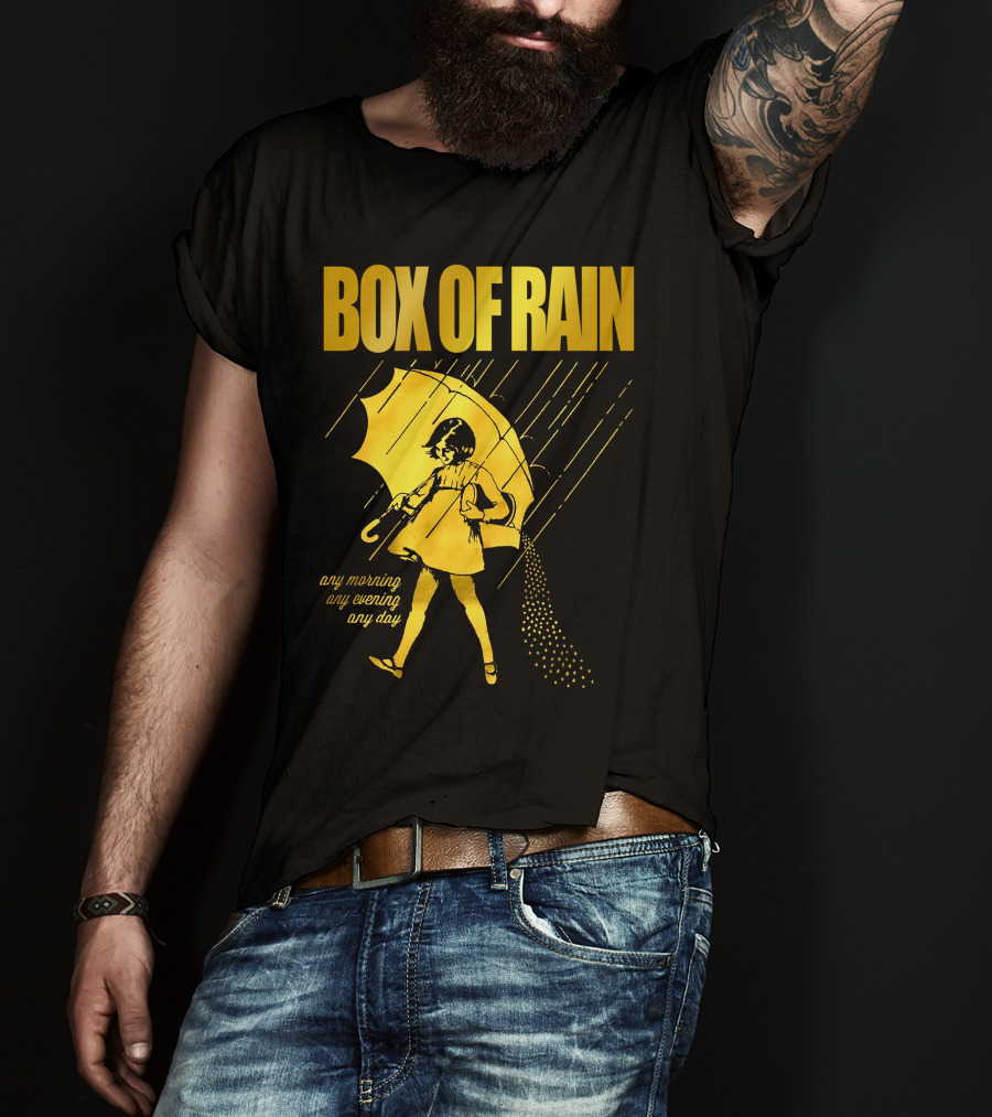 Box Of Rain Any Morning Any Evening Any Day Umbrella Girl T-Shirt