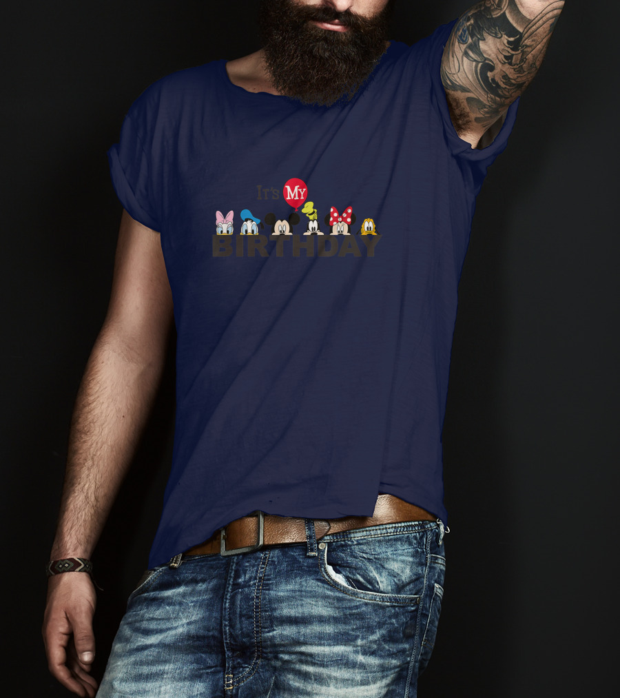 Mickey And Friends It's My Birthday Celebration With Minnie, Donald, And Goofy T-Shirt