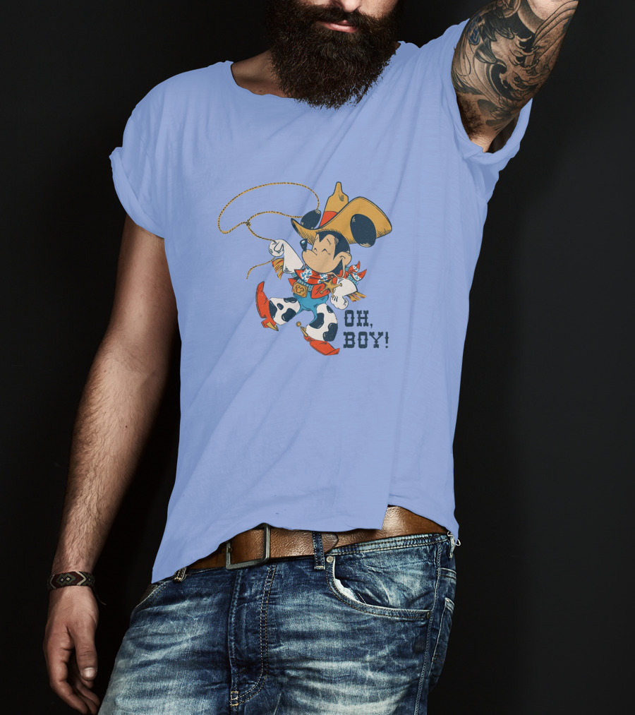 Mickey Mouse Cowboy Oh Boy T-Shirt