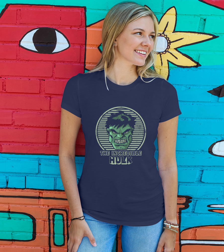 The Incredible Hulk Vintage Hulk Retro Face T-Shirt