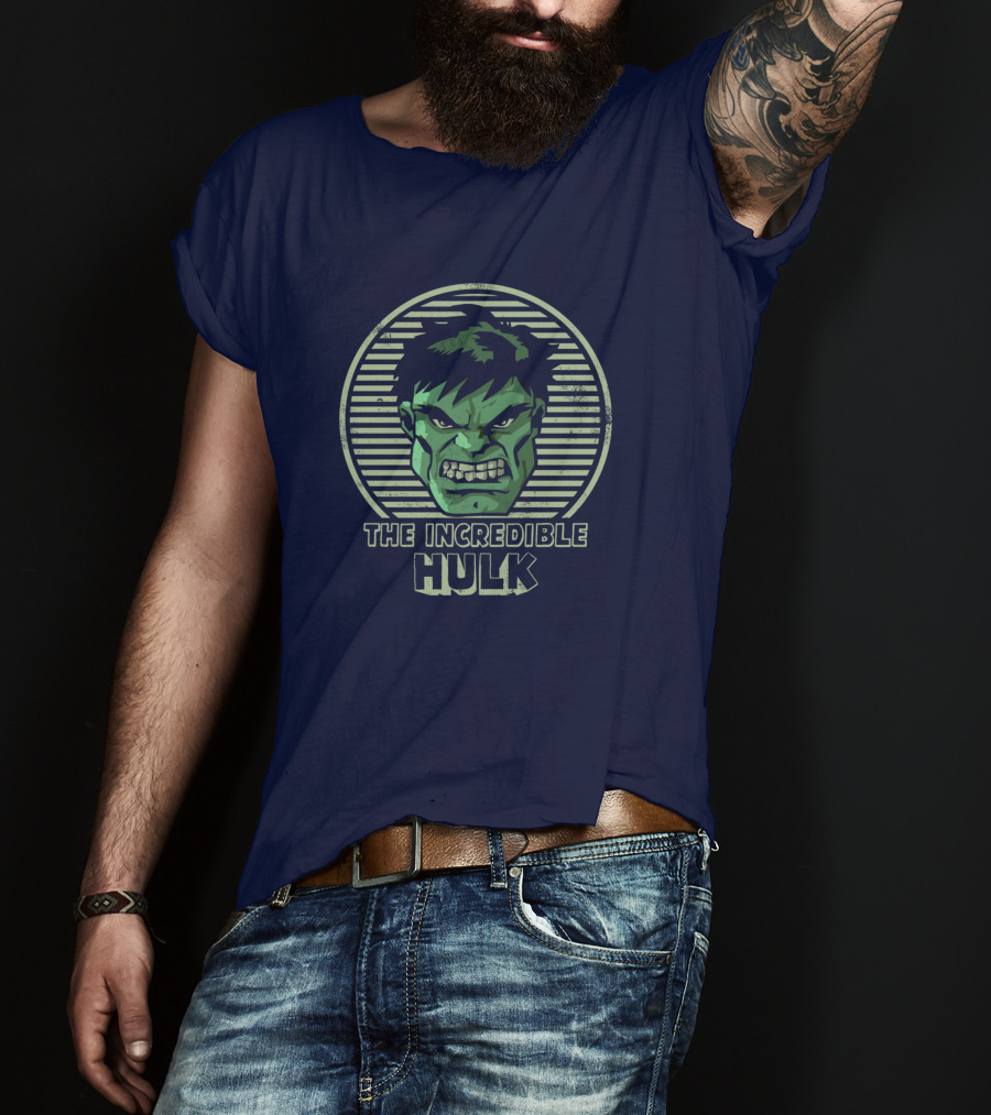 The Incredible Hulk Vintage Hulk Retro Face T-Shirt