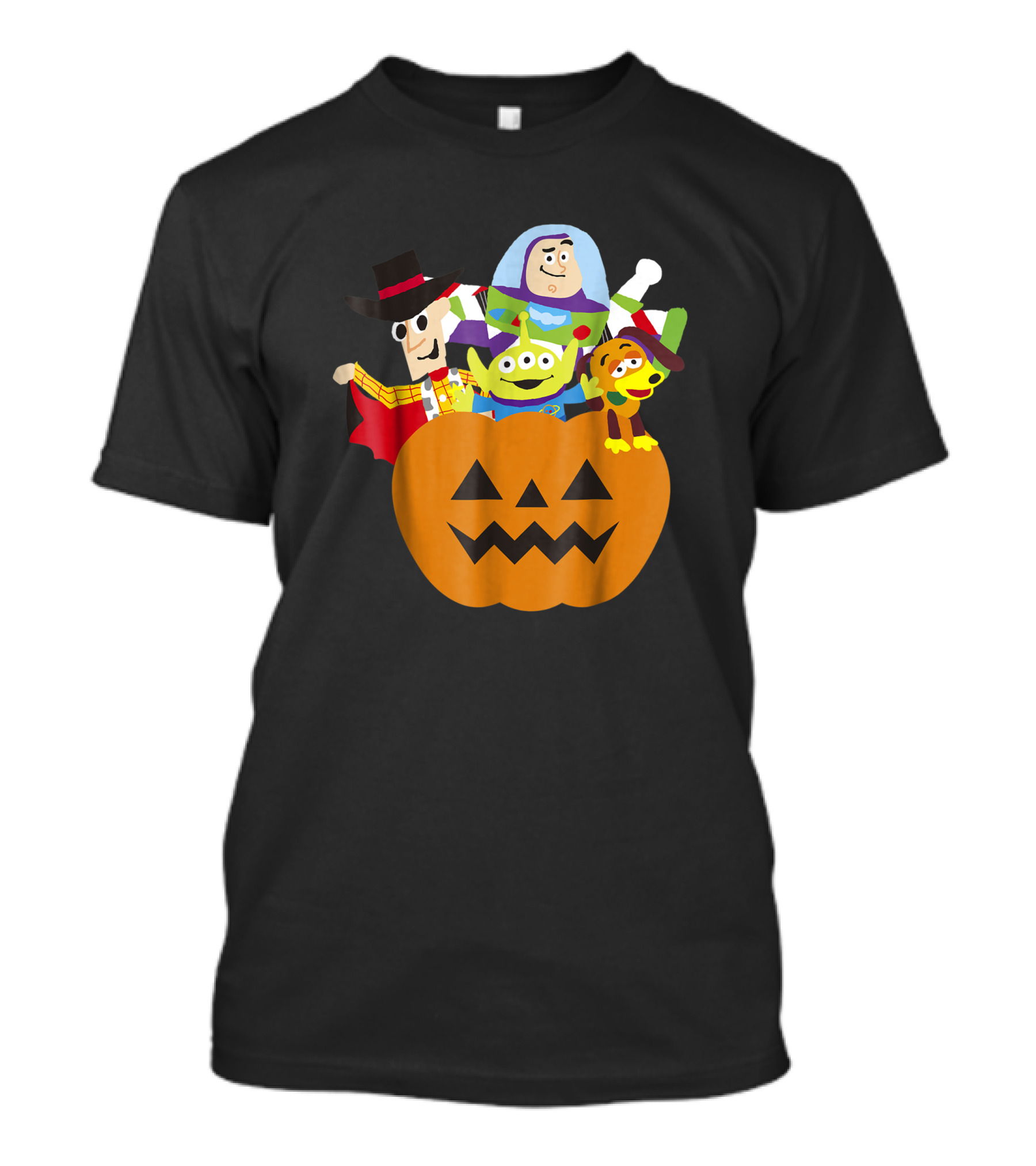 Disney Pixar Toy Story Characters In Halloween Pumpkin Costume T-Shirt