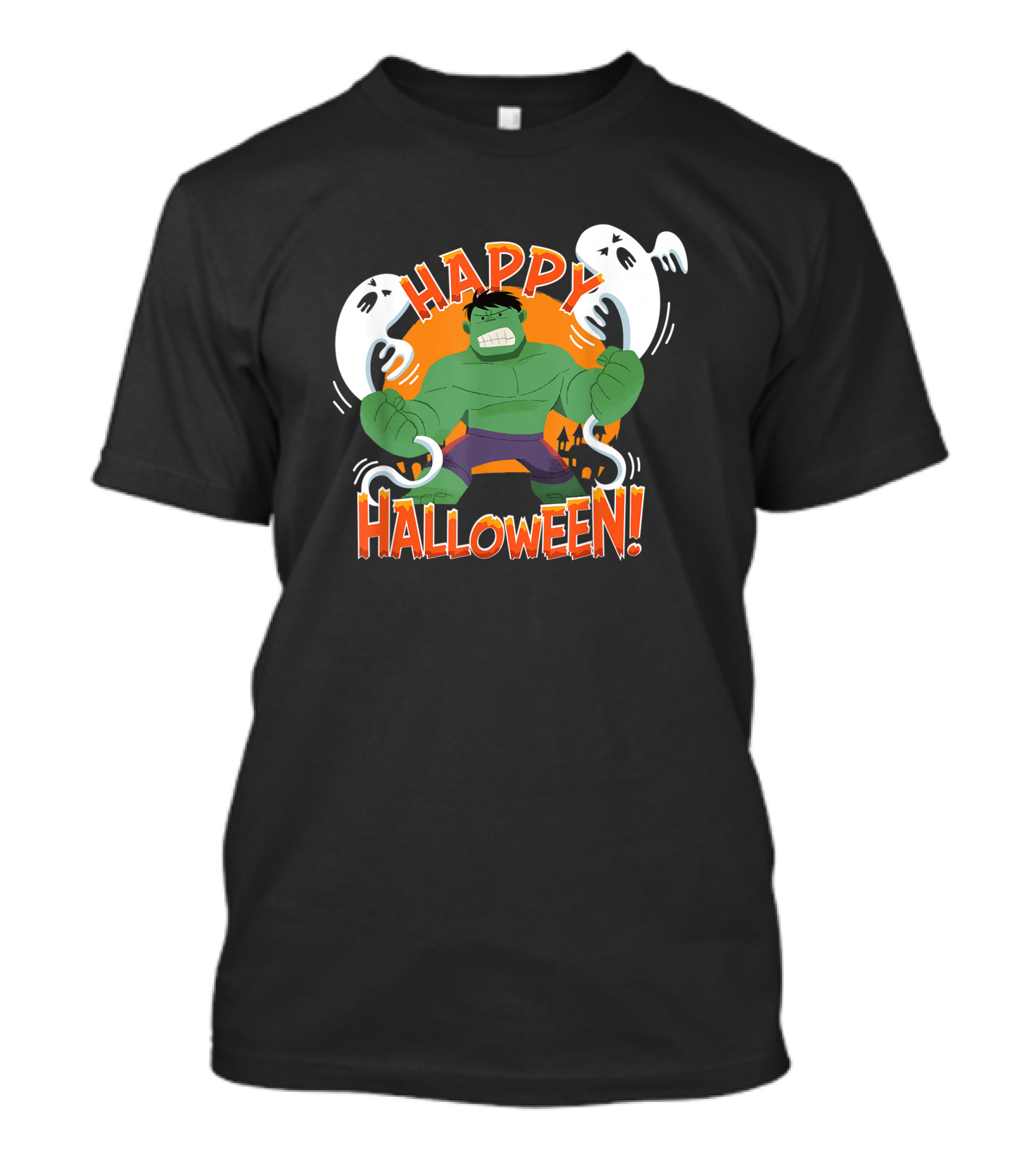 Marvel Hulk Happy Halloween Ghosts T-Shirt