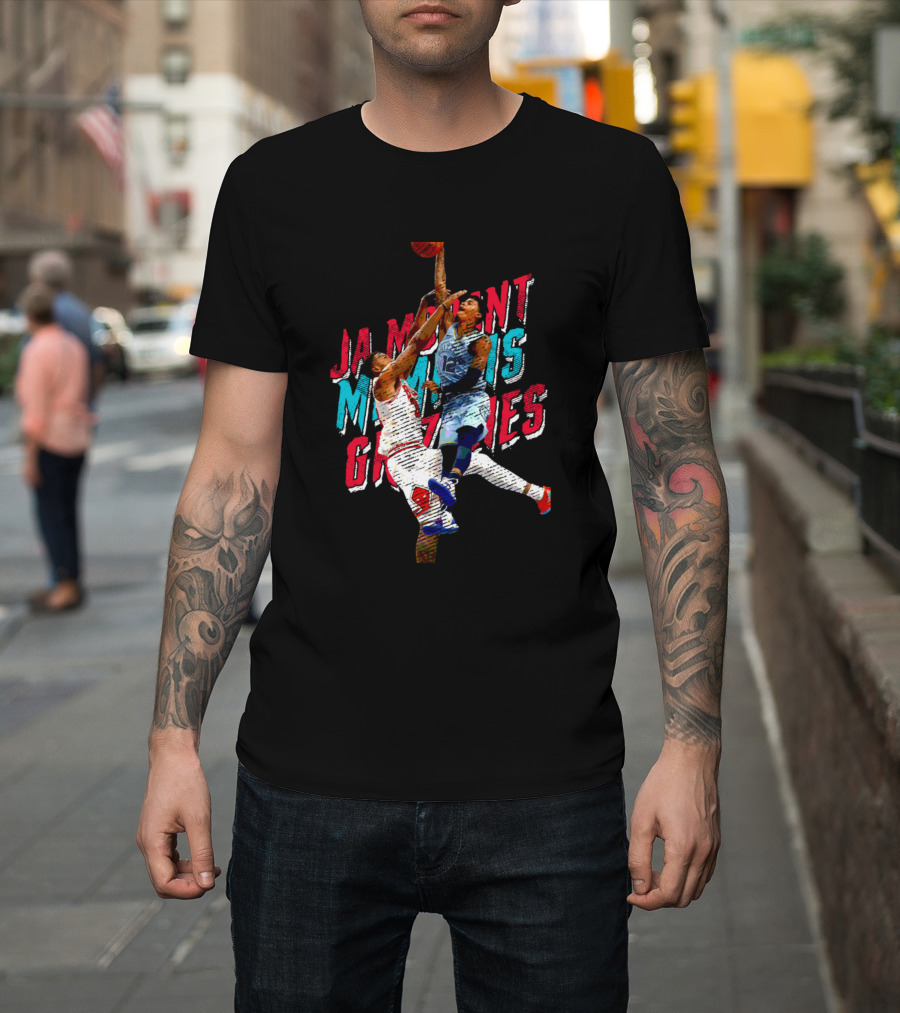 Ja Morant Memphis Grizzlies Dunking Action T-Shirt