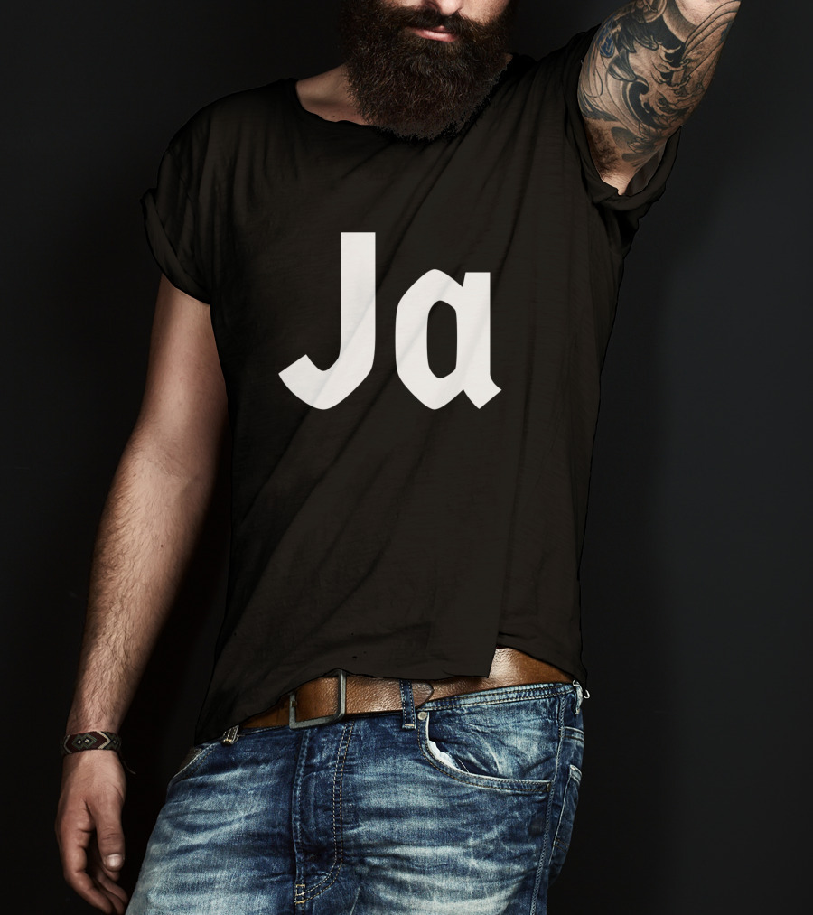 Ja Yes Oui Si Funny German Deutsch Linguistic Humor T-Shirt