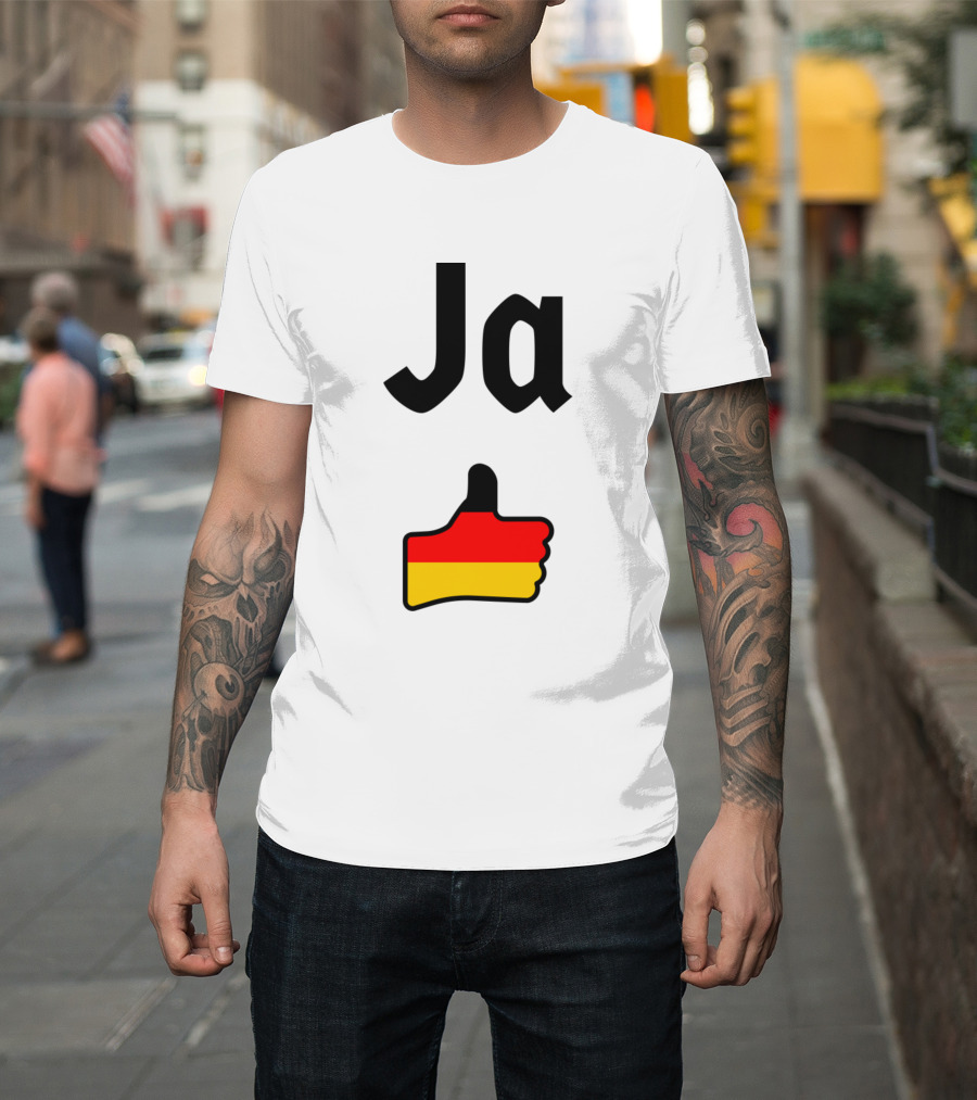 Ja Thumbs Up German Flag T-Shirt