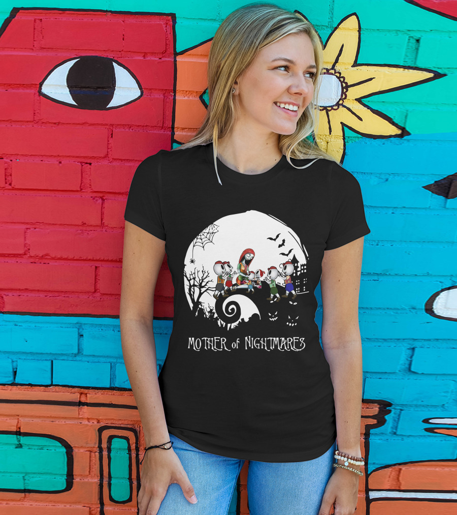 Mother Of Nightmares Halloween Scene With Five Characters T-Shirt
