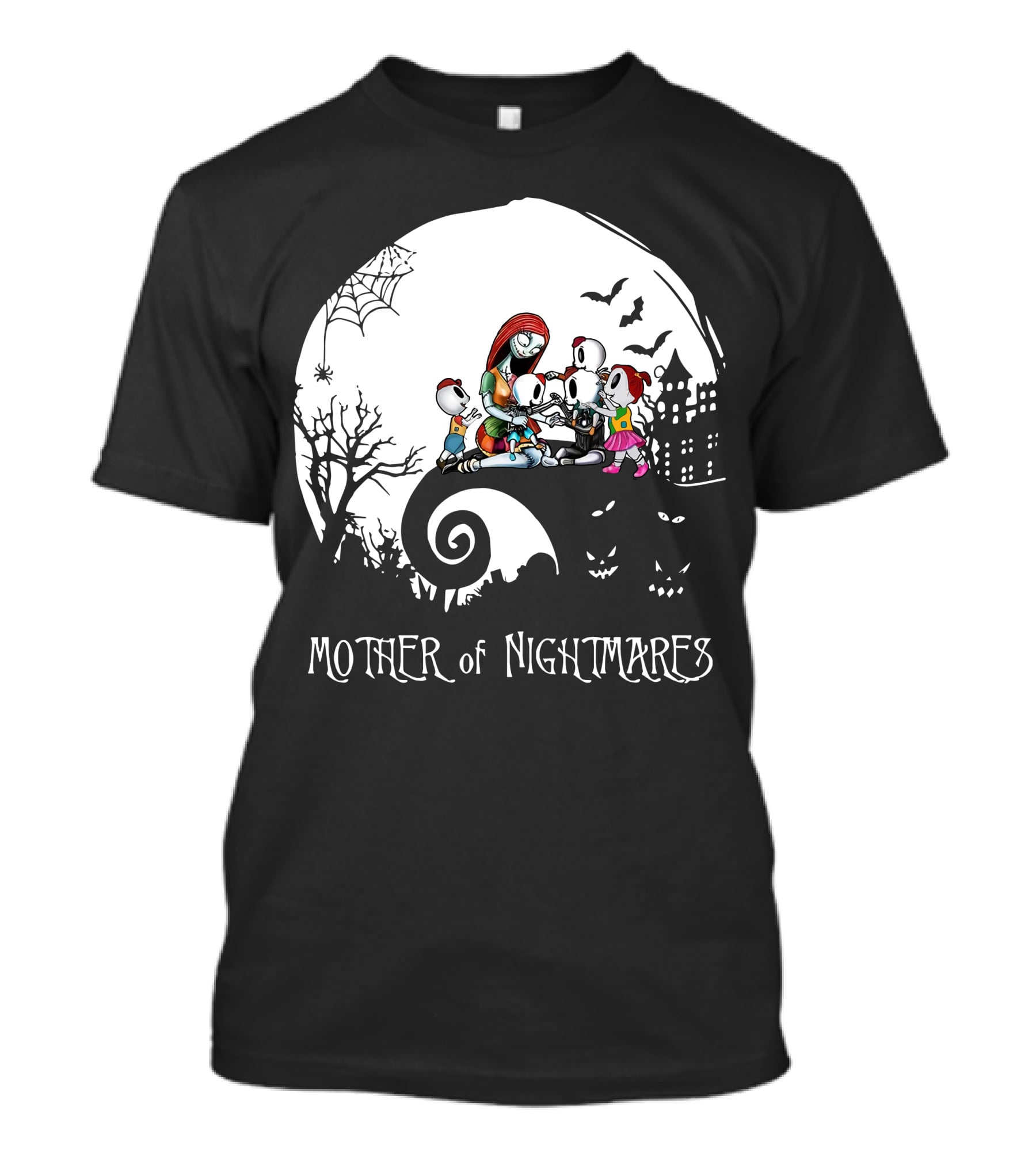 Mother Of Nightmares Halloween Family Moon Scene T-Shirt
