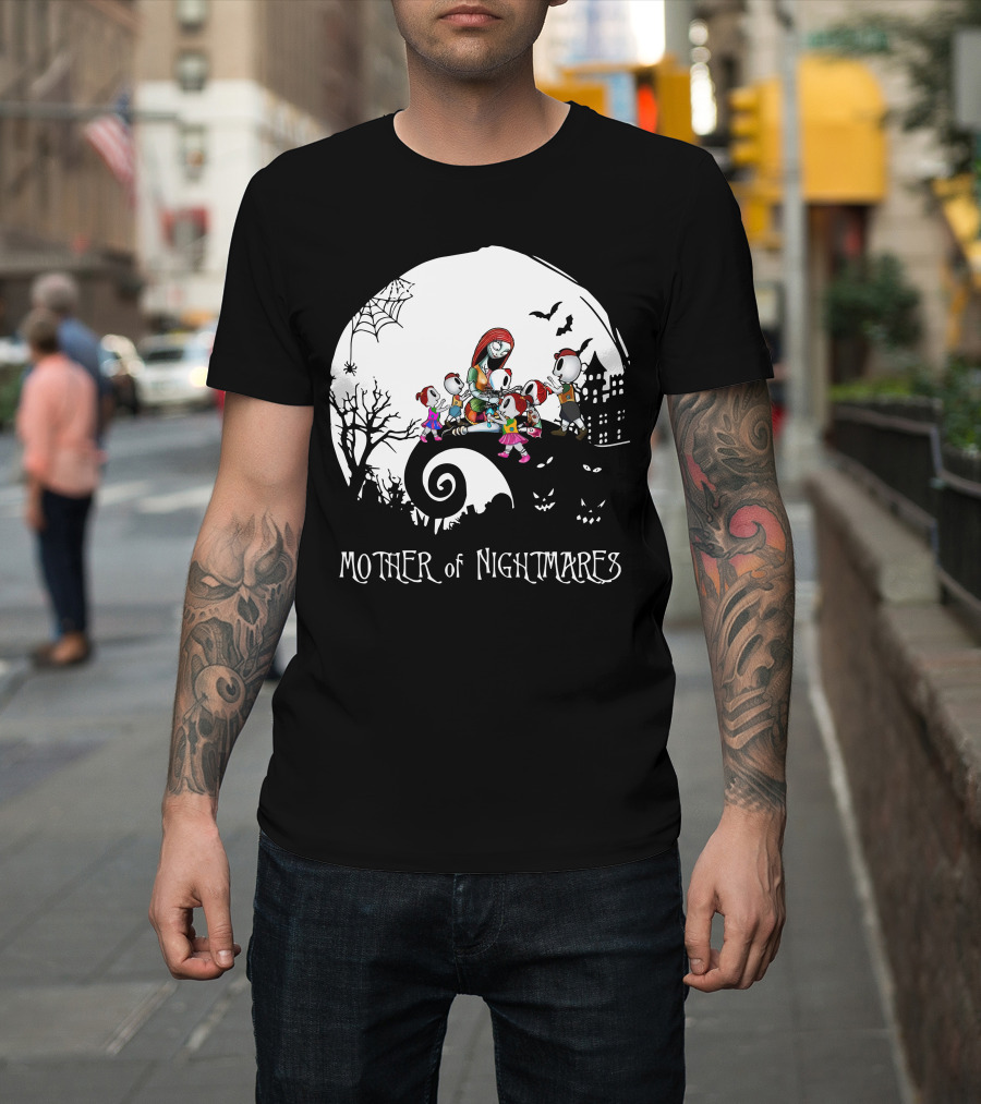 Mother Of Nightmares 3boys 3girls Halloween Scene T-Shirt