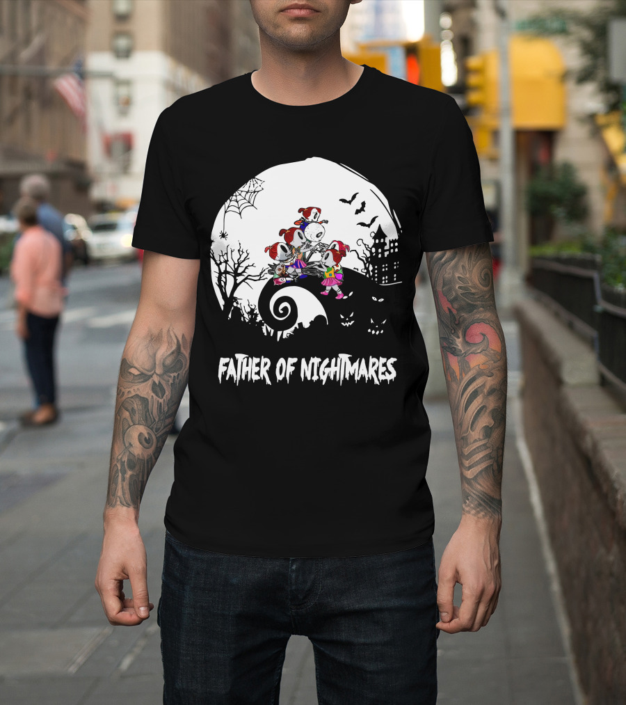 Father Of Nightmares Haunted Halloween Scene T-Shirt