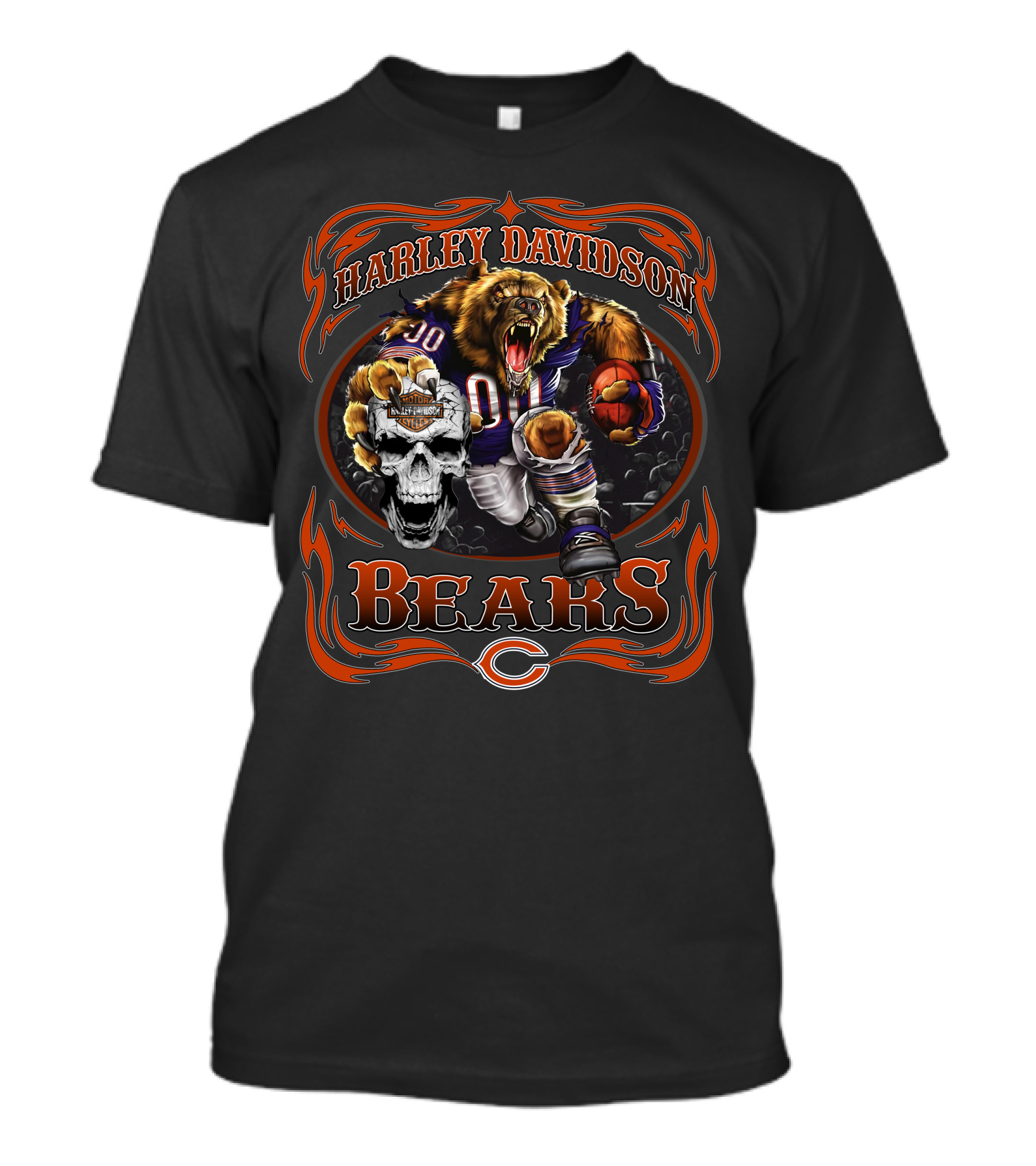 Harley Davidson Chicago Bears T-Shirt