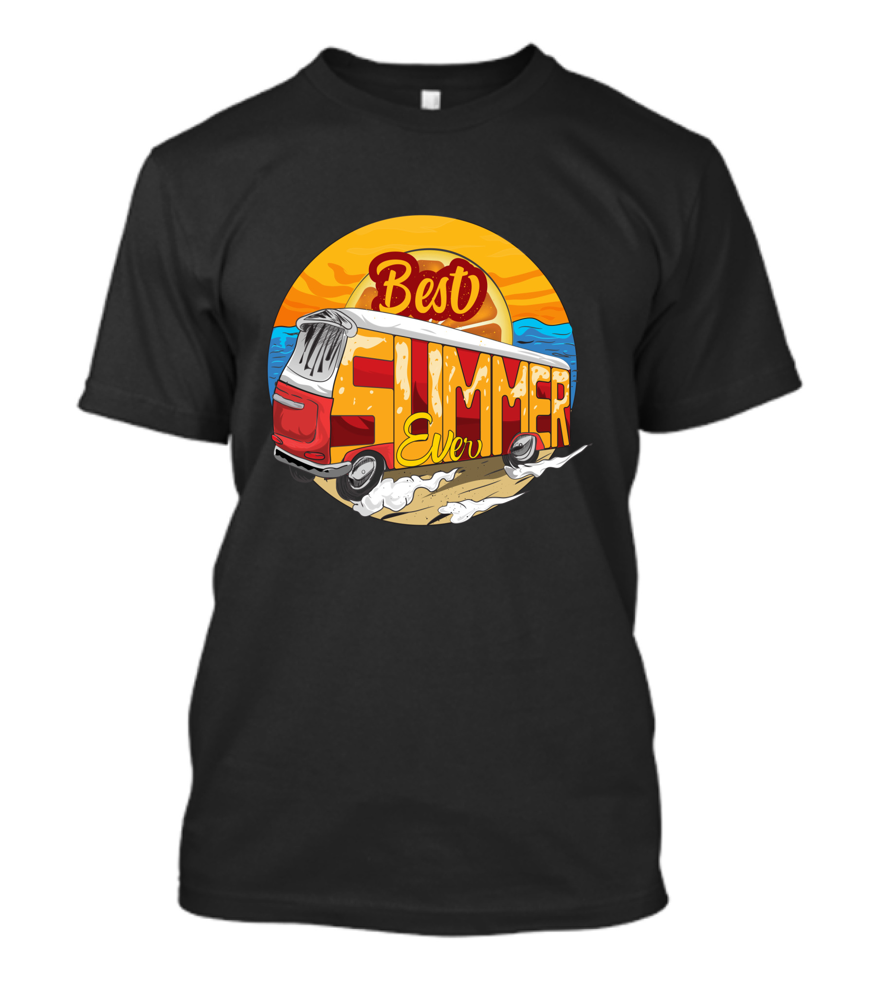 Best Summer Ever Beach Surf Van Adventure T-Shirt