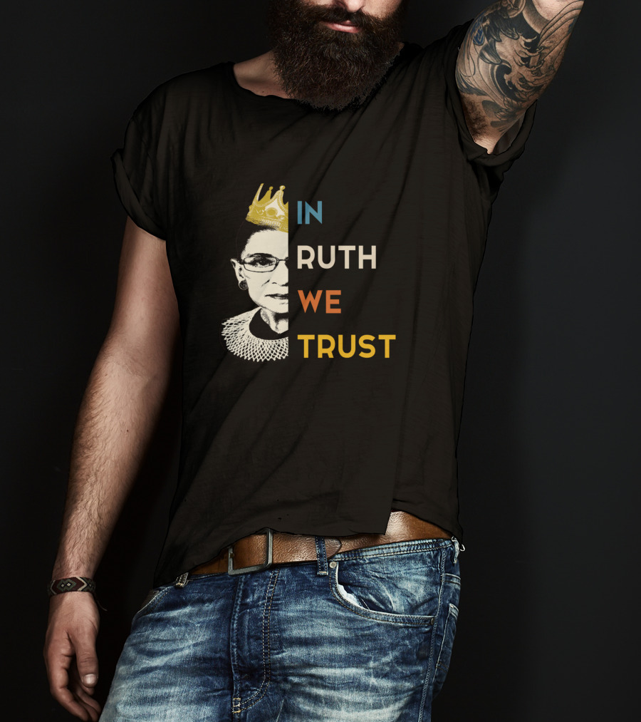 IN RUTH WE TRUST Crown Collar Half T-Shirt