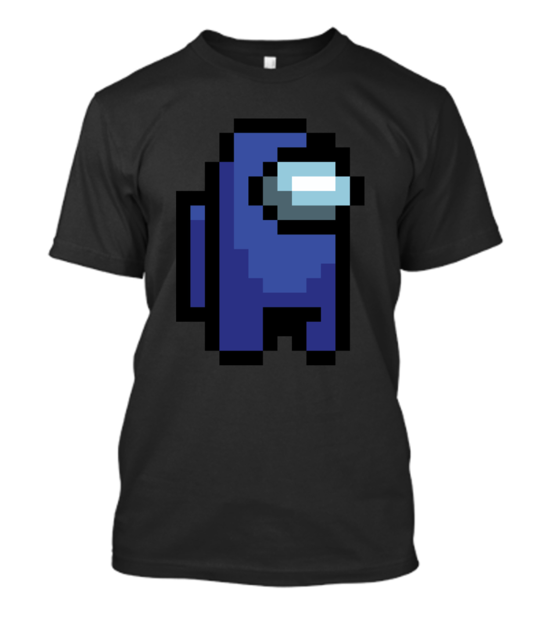 Among Us Blue Crewmate Pixel T-Shirt