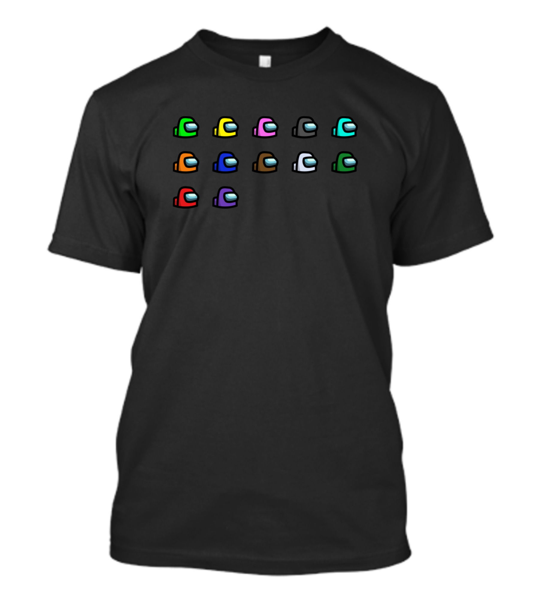 Among Us Players Crewmate Colors Gaming Fan Collection T-Shirt
